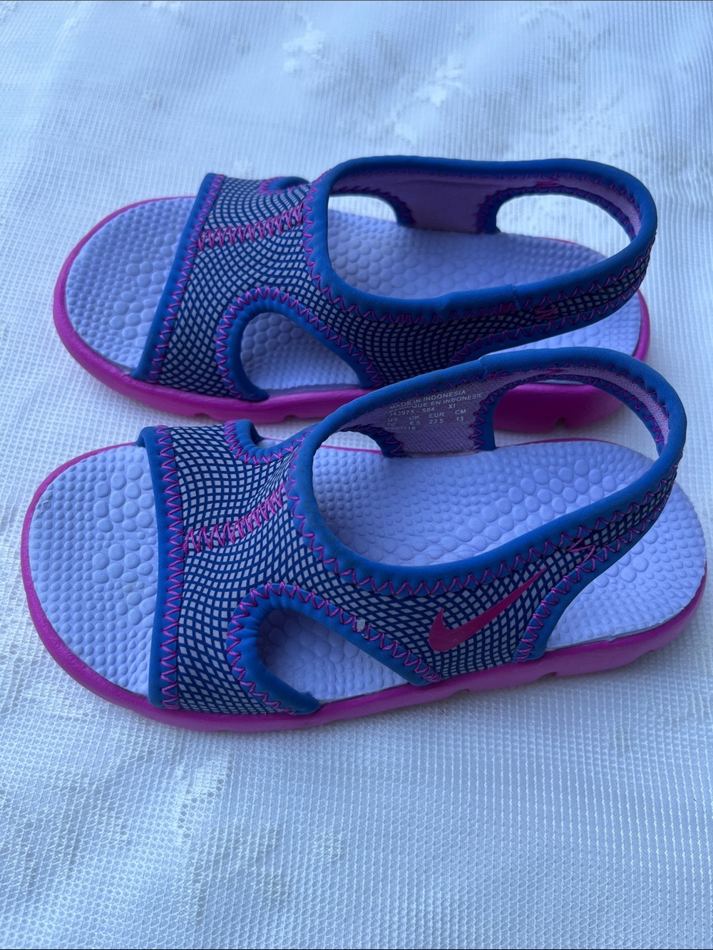 Nike Kids Toddler Water-Friendly Sport Sandals Shoes in Purple and Pink Sz 7